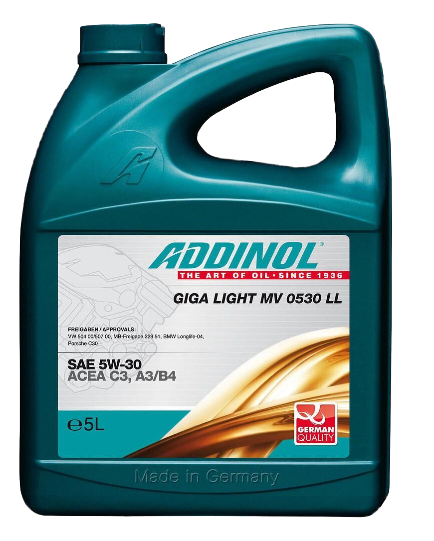 Моторное масло Addinol Giga Light (Motorenol) MV 0530 LL 5W-30, 5л